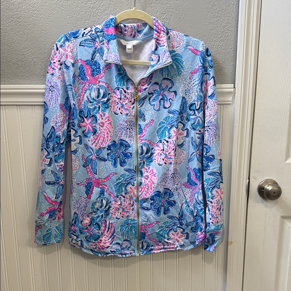Colorful Floral Zip-Up Jacket